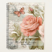 Vintager Junk Journal Wedding Planner Planer (Vorderseite)