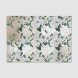 Vintager Käfer und Blume Seidenpapier