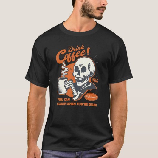 Vintager Kaffee 1 T-Shirt (Vorderseite)