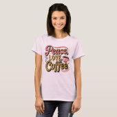 Vintager Kaffee aus der Liebe T-Shirt (Vorne ganz)
