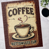 Vintager Kaffee Bottomless Cup Puzzle