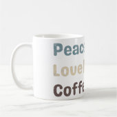 Vintager Kaffee bunter Text Liebe Kaffee Kaffeetasse (Links)