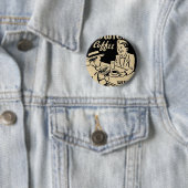 Vintager Kaffee Button (Beispiel)