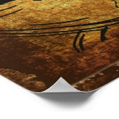 Vintager Kaffee-Cup Poster (Ecke)