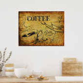 Vintager Kaffee-Cup Poster (Küche)