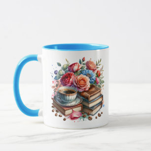 Vintager Kaffee-Cup und Blume in Rise und Shine Tasse