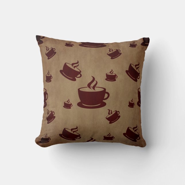 Vintager Kaffee Kissen (Vorderseite)
