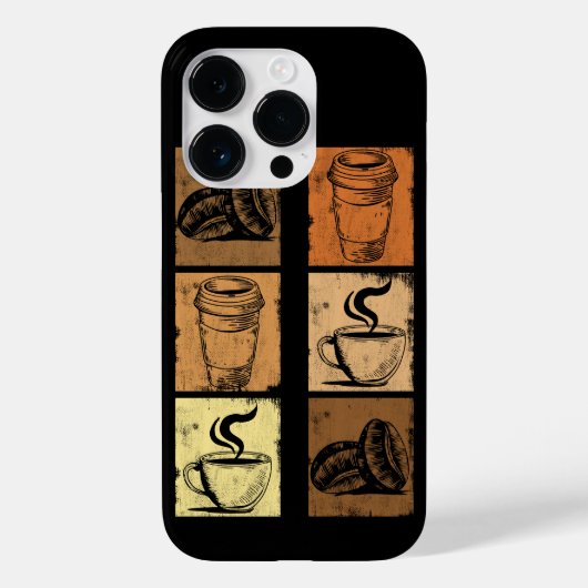 Vintager Kaffee, Koffeinsüchtige Case-Mate iPhone Hülle (Rückseite)