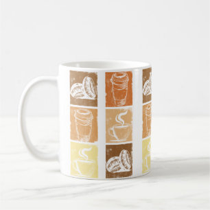 Vintager Kaffee, Koffeinsüchtige Kaffeetasse