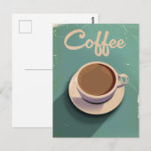 Vintager Kaffee kommerziell Postkarte (Vorne/Hinten)