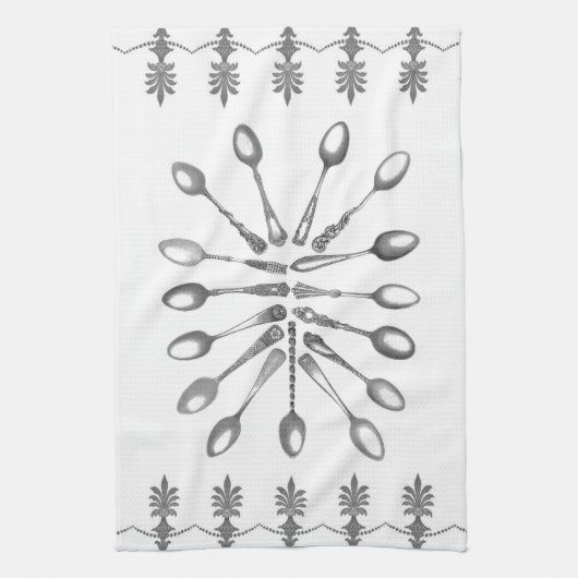 Vintager Kaffee-Löffel kopiert Küchen-Tuch Küchentuch (Vertikal)