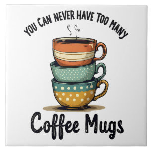 Vintager Kaffee Lover Rustic Café Ästhetik Fliese