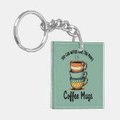 Vintager Kaffee Lover Rustikales Café Ästhetische Schlüsselanhänger (Vorderseite links)