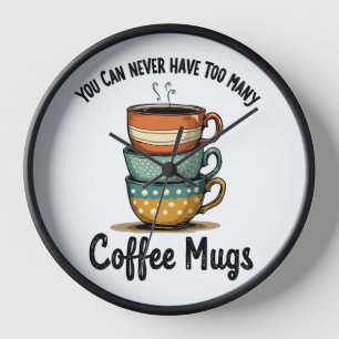 Vintager Kaffee Lover Rustikales Café Ästhetische  Uhr