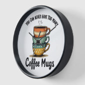 Vintager Kaffee Lover Rustikales Café Ästhetische  Uhr (Winkel)