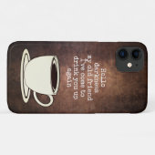 Vintager Kaffee Lover Witziges Zitat Case-Mate iPh iPhone Hülle (Rückseite (Horizontal))