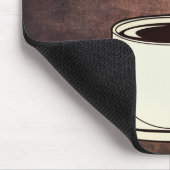 Vintager Kaffee Lover Witziges Zitat Mouse Pad Mousepad (Ecke)