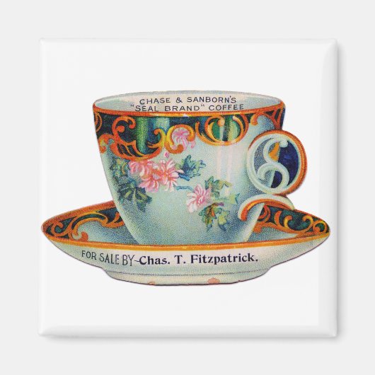 Vintager Kaffee Magnet (Vorne)