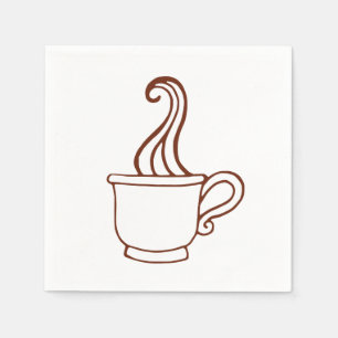 Vintager Kaffee Napkins Serviette