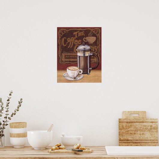 Vintager Kaffee Poster (Küche)