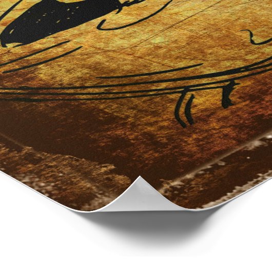 Vintager Kaffee Poster (Ecke)