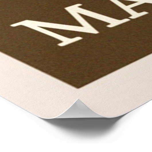 Vintager Kaffee Poster (Ecke)