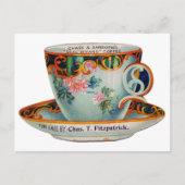 Vintager Kaffee Postkarte (Vorderseite)