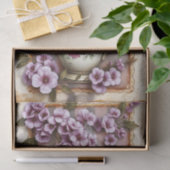 Vintager Kaffee Stechen Kariert Grunge Decoupage Seidenpapier (Geschenk)