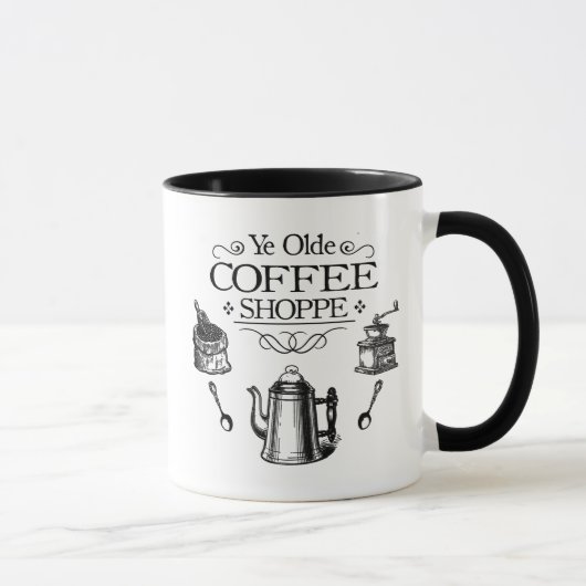 Vintager Kaffee Tasse (Rechts)