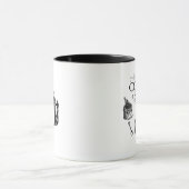 Vintager Kaffee Tasse (Zentrum)