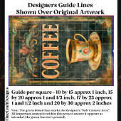 Vintager Kaffee- und Blumencup-Zeichen DP6-Dekoupa Seidenpapier