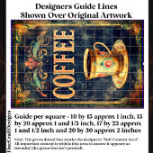 Vintager Kaffee- und Blumencup-Zeichen DP6F Dekoup Seidenpapier