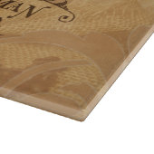 Vintager Kaffee und Gewürze Rustikal und stilvoll Schneidebrett (Ecke)