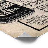 Vintager Kaffee und MJB-Kaffeeverkauf Druck Poster (Ecke)