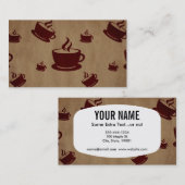Vintager Kaffee Visitenkarte (Vorne/Hinten)
