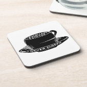 Vintager Kaffee-Wegweiser Untersetzer (Linke Seite)