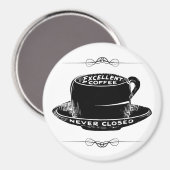 Vintager Kaffee-Zeichenmagnet Magnet (Vorderseite/Rückseite)