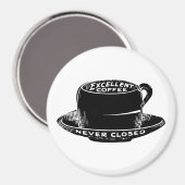 Vintager Kaffee-Zeichenmagnet Magnet (Vorderseite/Rückseite)