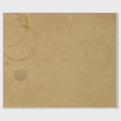 Vintager Kaffeefleck aus Altpapier Geschenkpapier (Flach)