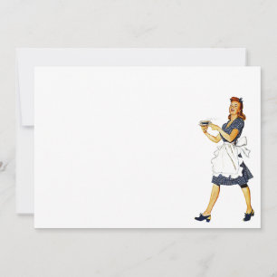 Vintager Kaffeeklatsch klatsch Blank Einladung