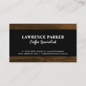 Vintager Kaffeeservice | Holzschnitt Visitenkarte (Rückseite)