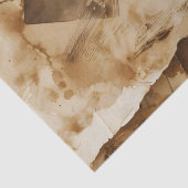 Vintager Kaffeetrint Seidenpapier (Detail)