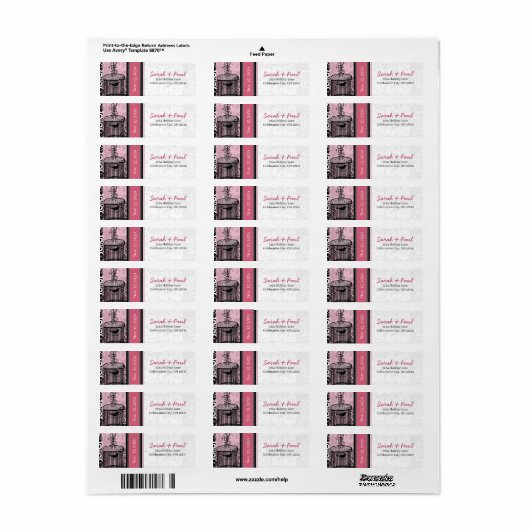 Vintager Käfig Rosa- und schwarze Damaskuspunkte (Vorne)