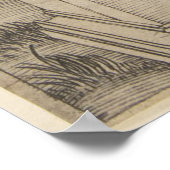 Vintager Kaiser Marcus Aurelius Illustration Poster (Ecke)