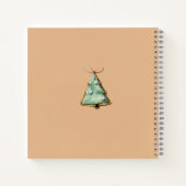 Vintager Kakao und Kekse Weihnachtsrezepte Notizblock (Rückseite)