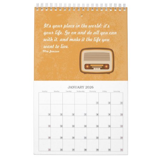 Vintager Kalender (Jan 2026)