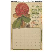 Vintager Kalender der französischen Postkarte (Jan 2027)
