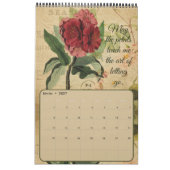 Vintager Kalender der französischen Postkarte (Feb 2027)