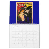 Vintager Kalender der Plakat-2013 (Mär 2027)