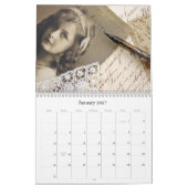 Vintager Kalender der Zusammensetzungs-2016 (Jan 2027)